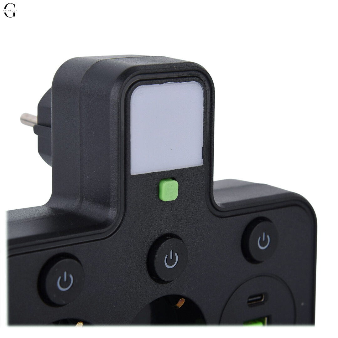 Розетка HG DUE HC-275 з USB-портами та підсвіткою